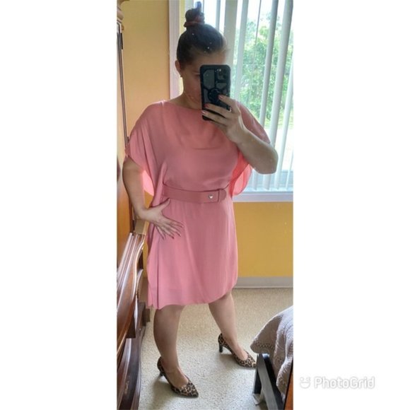 Halston Heritage kimono style knee length dress - Picture 3 of 16